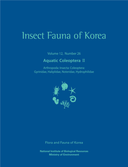 Insect Fauna of Korea Insect Fauna of Korea