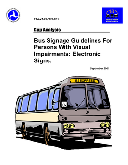 Bus Signage Guidelines for Persons with Visual Impairments: Electronic Signs