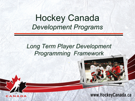 Hockey Canada Development Programs