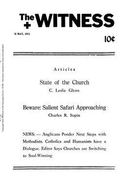 1972 the Witness, Vol. 57, No. 10