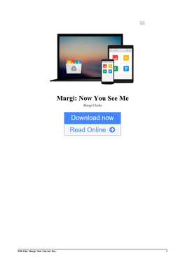 [AB9Y]⋙ Margi: Now You See Me by Margi Clarke #NFBCDIKZHAX