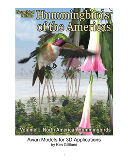 Avian Models for 3D Applications by Ken Gilliland