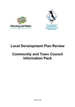 Local Development Plan Review Community and Town Council Information Pack
