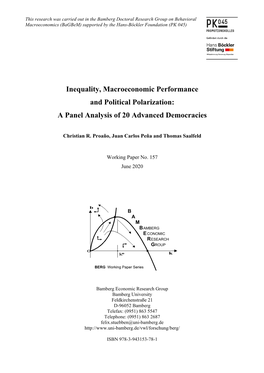 A Panel Analysis of 20 Advanced Democracies