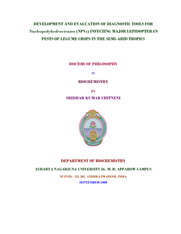 Infecting Major Lepidopteran Pests of Legume Crops in the Semi-Arid Tropics