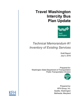 Travel Washington Intercity Bus Plan Update