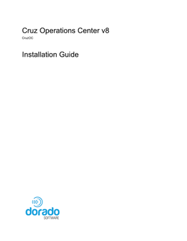 Cruz Operations Center Installation Guide