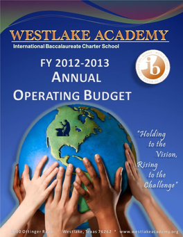 Westlake Academy Adopted FY 12/13 Annual Operating Budget