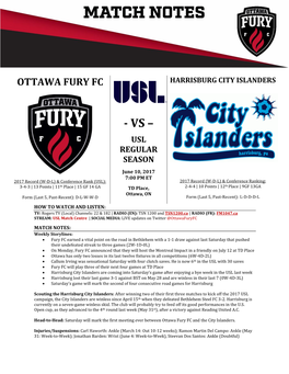 Ottawa Fury Fc Harrisburg City Islanders
