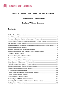 Select Committee on Economic Affairs