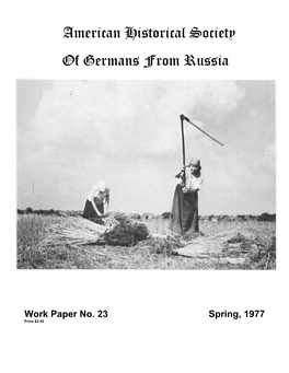 American Historical Society of Germans from Russia