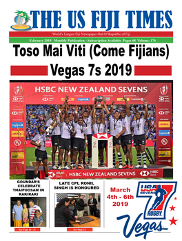Toso Mai Viti (Come Fijians) Vegas 7S 2019