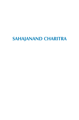 SAHAJANAND CHARITRA a Textbook of the Satsang Examinations Series: 9