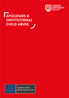Apologies & Institutional Child Abuse