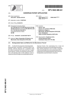 Biodegradable Nylon and Method for the Manufacture Thereof