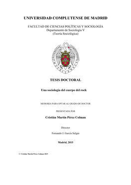 MARCO TEÓRICO Y ANALÍTICO: OBJETIVACIÓN SOCIOLÓGICA DEL ROCK (P.64)