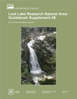 Lost Lake Research Natural Area: Guidebook Supplement 48 Reid Schuller and Bryan Wender