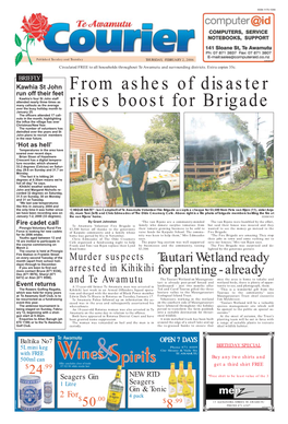 Te Awamutu Courier, Thursday, February 2, 2006 Great Start for Pirongia Country Market