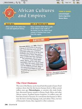 African Cultures and Empires