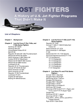 LOST FIGHTERS a History of U.S