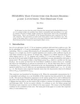 IWASAWA Main Conjecture for Rankin-Selberg P-Adic L-Functions: Non-Ordinary Case