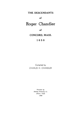 Roger Chandler