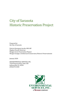 City of Sarasota Historic Preservation Project