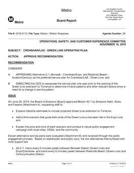 4]} Metro Board Report