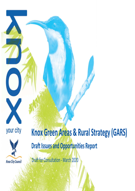 Knox Green Areas & Rural Strategy (GARS)