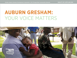 Auburn Gresham for Its Quality-Of-Life Plan