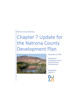 Chapter 7 Update for the Natrona County Development Plan