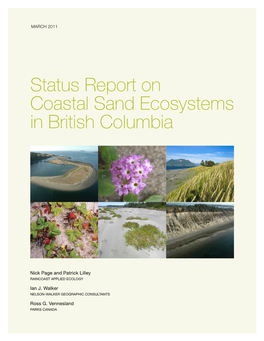 Status Report on Coastal Sand Ecosystems in British Columbia