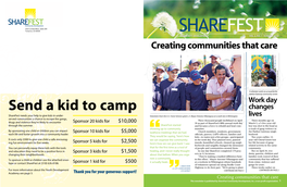 Send a Kid to Camp Dobruck Jeremiah by Photo Sharefest Needs Your Help to Give Kids in Under- Volunteers from the U.S