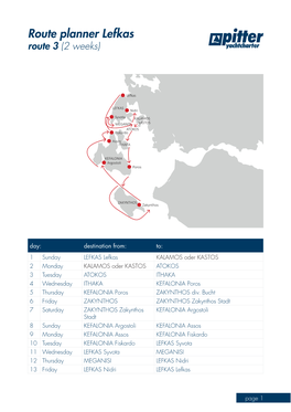 Route Planner LEFKAS Lefkas