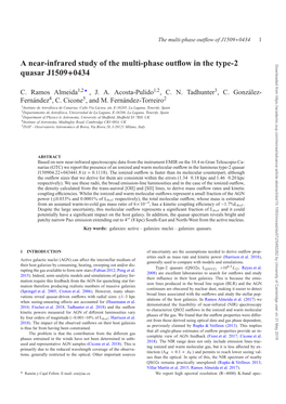 A Near-Infrared Study of the Multi-Phase Outflow in the Type-2