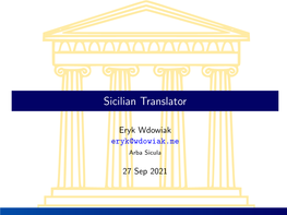 Sicilian Translator