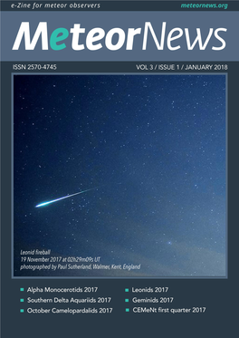 New Meteor Showers – Yes Or Not? Jakub Koukal