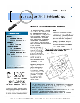 Mapping for Surveillance and Outbreak Investigation