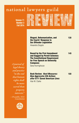 Volume 71 Number 3 Fall 2014 130 Disgust, Dehumanization, and The