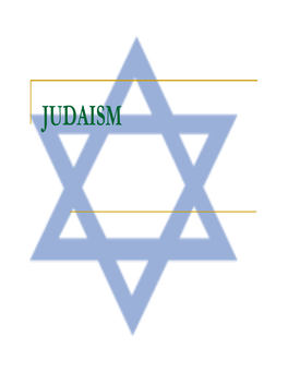 JUDAISM Who Is a Jew?
