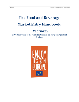 The Food and Beverage Market Entry Handbook: Vietnam