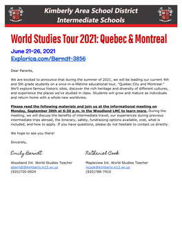 World Studies Tour 2021: Quebec & Montreal June 21-26, 2021 Explorica.Com/Berndt-3856