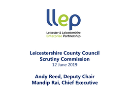 Leicestershire County Council Scrutiny Commission Andy Reed