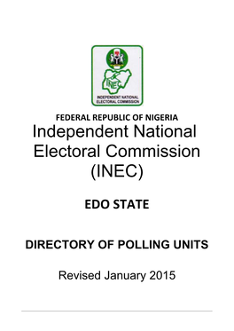 Directory of Polling Units Edo State