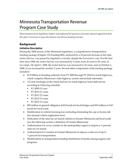 Making the Case: Building Support for Increased Transportation Funding
