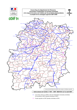 Cours D'eau Du Département De L'essonne Nécessitant L'implantation