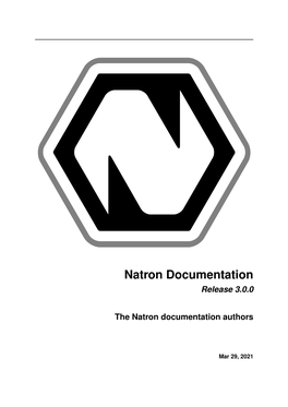Natron Documentation Release 3.0.0