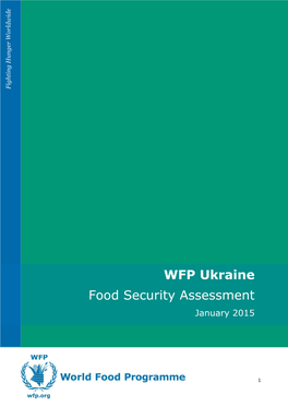 WFP Ukraine Food Security Assessment