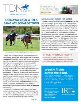 Tdn Europe • Page 2 of 13 • Thetdn.Com Friday • 6 August 2021