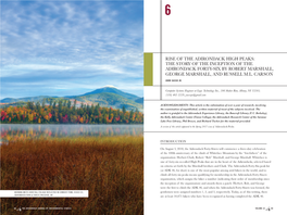 Rise of the Adirondack High Peaks: the Story of the Inception of the Adirondack Forty-Six by Robert Marshall, George Marshall, and Russell M.L